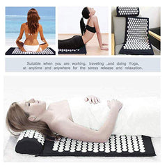 Acupuncture Massage Mat Or Pillow Or Set Fitness Yoga Mat Spiky Cushion for Therapy Back Neck Pain Relief Sciatic Pain Muscle