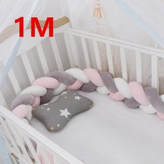 3M Baby Bumper Bed Braid Knot Pillow Cushion Bumper for Infant cuna Bebe lit Crib Protector Cot Bumper Room Decor