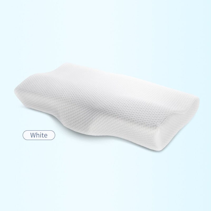 Memory Foam Leg Pillow Bed Orthopedic Neck Protection Slow Rebound Memory Pillow Butterfly Shaped Health Cervical Neck Size 60/50 cm