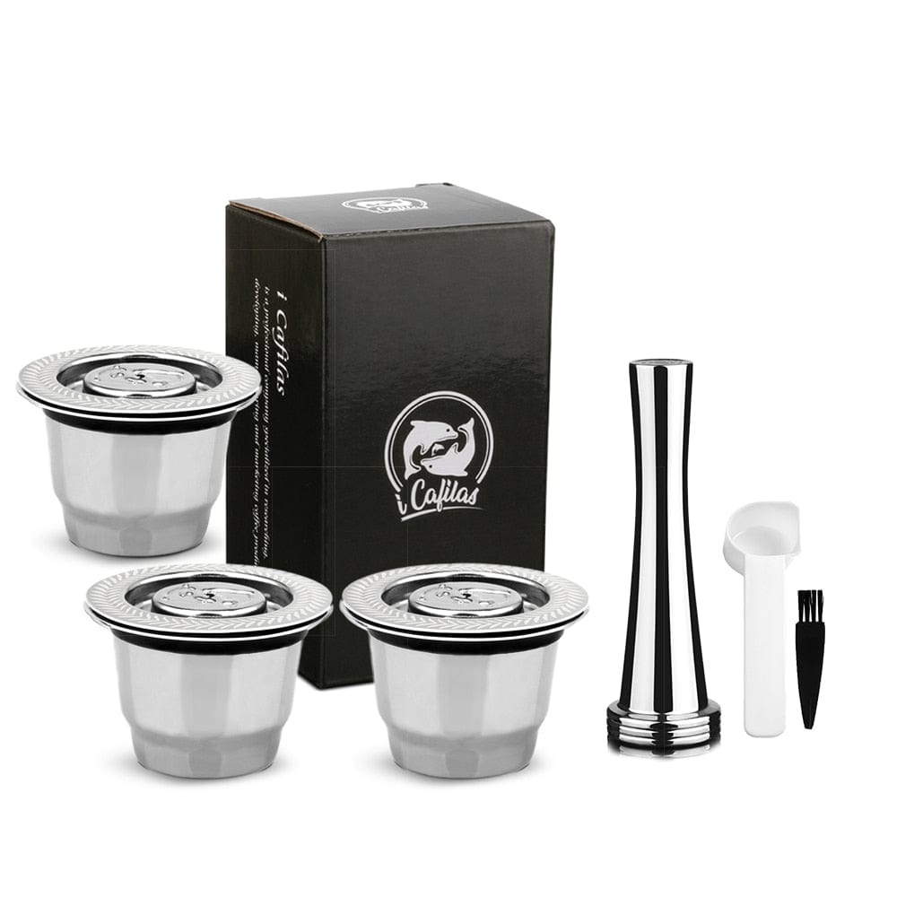 ICafilasCapsule For Nespresso Reutilisable Refillable Capsule Crema Espresso Reusable Refillable Coffee Filter - Wowza