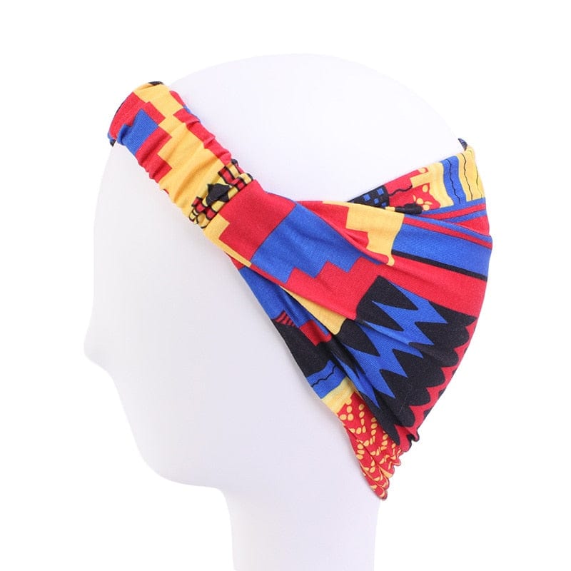 African Pattern Print Headband for Women Twist Style Hair Band Salon Make Up Hair Wrap Headwear Turban Ladies Hair Accessories