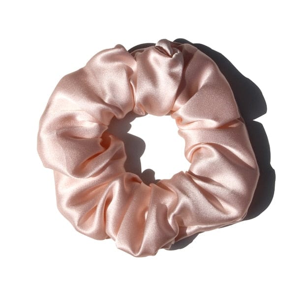 100% Pure Mulberry Silk Large Scrunchies Rubber Bands Hair Ties Gum Elastics Ponytail Holders for Women Girls 16 Momme 3.5CM