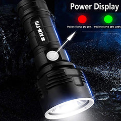 XHP70 LED Flashlight Tactical Torch USB Rechargeable Lantern Waterproof Lamp Ultra Bright Lantern For Camping Outdoor