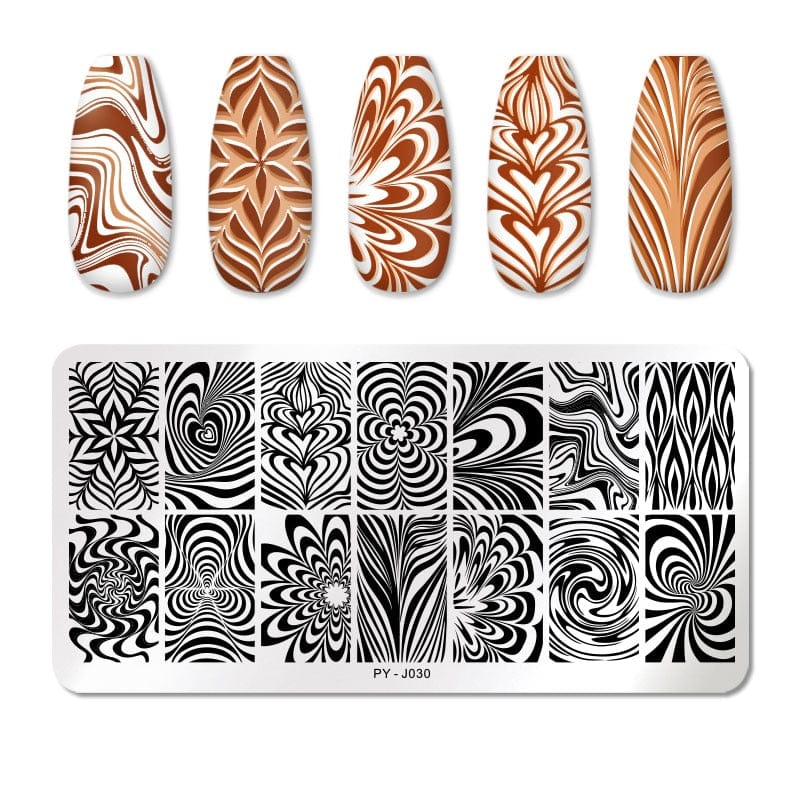 PICT YOU 12*6cm Nail Art Templates Stamping Plate Design Flower Animal Glass Temperature Lace Stamp Templates Plates Image