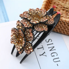 Rhinestone Hairpin Flower Leaf Butterfly Duckbill Hair Claws Retro Hair Clips Accessories For Women Shinning Ponytail Headwear