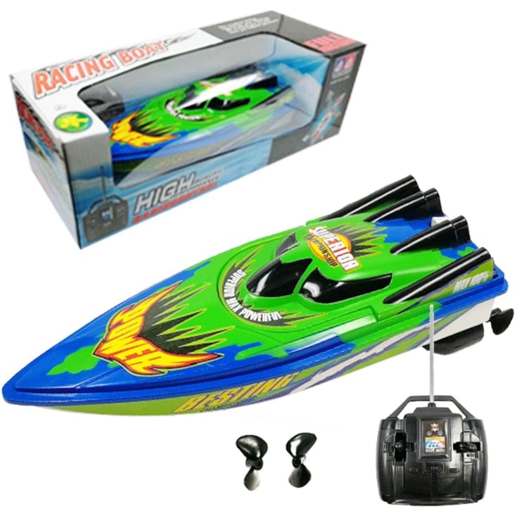 4 channels RC Boats Plastic Electric Remote Control Speed Boat  Twin Motor Kid Chirdren Toy