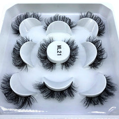 2023 New 5 pairs natural false eyelashes fake lashes long makeup 3d mink lashes eyelash extension mink eyelashes short eyelashes