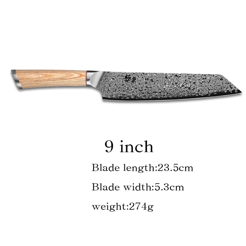 67-layer steel V gold 10 Damascus kitchen knife chef Gyuto Santoku Cleaver Paring Steak Slicing Utility Boning Salmon - Wowza