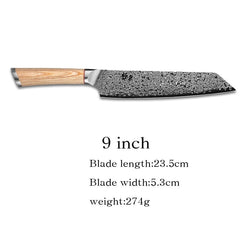 67-layer steel V gold 10 Damascus kitchen knife chef Gyuto Santoku Cleaver Paring Steak Slicing Utility Boning Salmon - Wowza