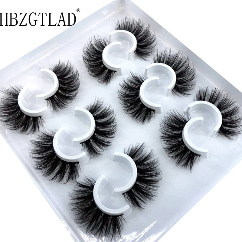 2023 New 5 pairs natural false eyelashes fake lashes long makeup 3d mink lashes eyelash extension mink eyelashes short eyelashes