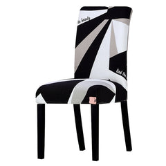 Printed Stretch Chair Cover Big Elastic Seat Chair Covers Office Chair Slipcovers Restaurant Banquet Hotel Home Decoration