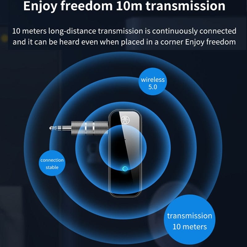 2 in 1 Wireless Bluetooth 5.0 Receiver Transmitter Adapter 3.5mm Jack For Car Music Audio Aux A2dp Headphone Reciever Handsfree