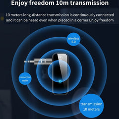 2 in 1 Wireless Bluetooth 5.0 Receiver Transmitter Adapter 3.5mm Jack For Car Music Audio Aux A2dp Headphone Reciever Handsfree