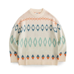 LAPPSTER-Youth Men Harajuku Moutain Winter Sweaters 2023 Pullover Mens Oversized Korean Fashions Sweater Women Vintage Clothes