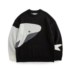 LAPPSTER-Youth Men Harajuku Moutain Winter Sweaters 2023 Pullover Mens Oversized Korean Fashions Sweater Women Vintage Clothes