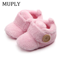 Lovely Warm Design Baby Girls Boys Toddler First Walkers Baby Shoes Soft Slippers Cute Shoes Winter Non-Slip Baby Warm Shoes