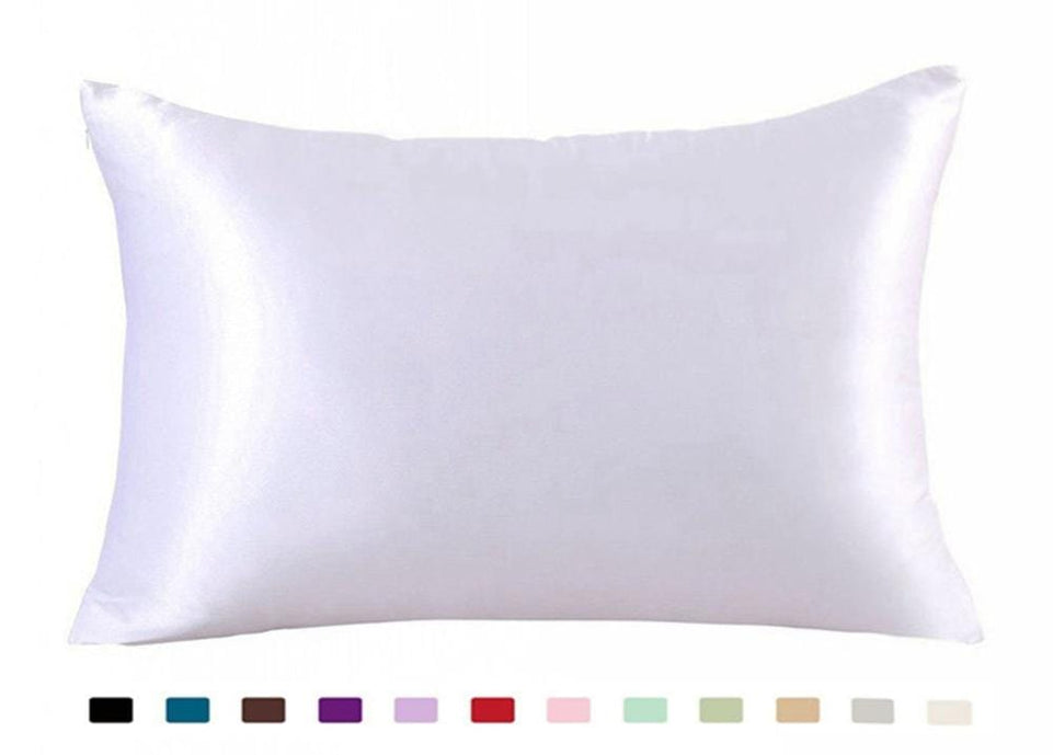 Pillowcase Silk Pillow Cover Silky Satin Hair Beauty Pillow case Comfortable Pillow Case Home Decor wholeStandard/Queen 1PC