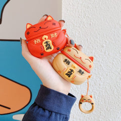 Lovely Case for Airpods Pro Japanese Style Lucky Cat Silicone Earphone Case For Apple Airpods 1 2 3 Case Cute Protective Cover