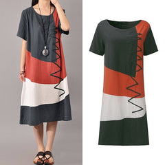 Women Patchwork Sundress ZANZEA 2023 Summer Maxi Dress Kaftan Casual Sleeveless Tunic Vestido Female 100% Cotton Robe