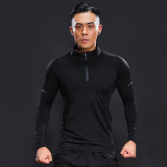 Bodybuilding Long Sleeve Spring Autumn Man Compression Fitness Running T Shirts Quick Dry Sport Tee Thight Brand Gym Blouse