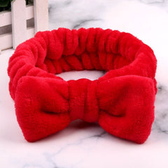 New Letter "OMG" Coral Fleece Soft Bow Headbands for women Girls Cute Hair Holder Hairbands Hair Bands Headwear Hair Accessories