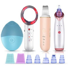 Ultrasonic Skin Scrubber Face Massager EMS Mesotherapy RF Radio Frequency Facial Beauty Blackhead Remover Ultrasoic Infrared