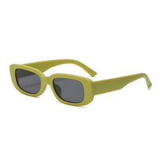 New Small Sunglasses Women Men Trendy Vintage Brand Designer Hip Hop Square Green Sun Glasses Female Eyewear UV400