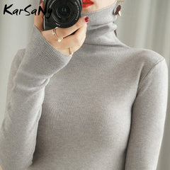 Women's Sweater Winter Clothes Women 2021 Black Turtleneck Sweaters Winter Warm Women's Turtlenecks Pullover Sweater Autumn Pull