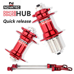 Novatec Hub D041SB D042SB Mountain Bike Disc Card Brake 28/32/36 Holes MTB Road Bicycle Bearing 36H Hubs 8/9/10/11/12 Speed