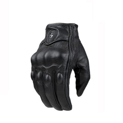 Motorcycle Gloves black Racing Genuine Leather Motorbike white Road Racing Team Glove men summer winter