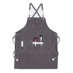 2021 New Thick Canvas Unisex Apron Bib Chef Kitchen Aprons for Women Men Coffee Shop Barber BBQ Bib working uniform