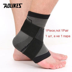 AOLIKES 1 PC Sports Ankle Brace Compression Strap Sleeves Support 3D Weave Elastic Bandage Foot Protective Gear Gym Fitness