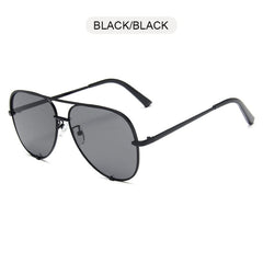 FUQIAN New Classic Metal Aviation Sunglasses Women Fashion Alloy Pilot Sun Glasses Men Gradient Lens Driving Shades Ladies UV400