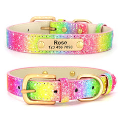 Leather Cat Collar Personalized Cat Collar For Puppy Small Dogs Pet Kitten Nameplate Collar Free Engraving Adjustable - Wowza