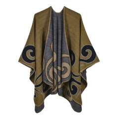 Luxury Brand Ponchos Coat 2022 Cashmere Scarves Women Winter Warm Shawls and Wraps Pashmina Thick Capes Blanket Femme Scarf