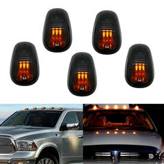 Smoked 5 Pcs 12 LED Vehicle Car Cab Roof Running Marker Lights for Truck SUV Off Road Set Bulb Lamp Car Styling