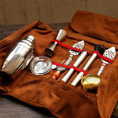 Bar Tool Bag Bartender Tool Kit Cocktail Shaker Set - Wowza