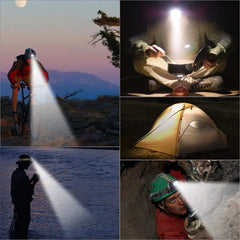 LED Headlamp 18650 DC Rechargeable Headlight Zoomable Head Lamp Waterproof Head Light High Lumens Head Flashlight