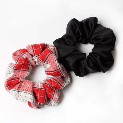 2pcs/lot Stripes And Dots Elastic Scrunchies New Hot Ponytail Holder Hairband Hair Rope Tie Fashion Stipe For Women Girls