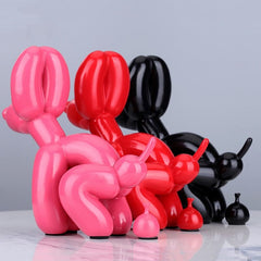 Creative Poop Balloon Dog Statue Home Decoration  Modern nordic Cute Animal Resin Art Sculpture Crafts Desktop Decors Ornaments