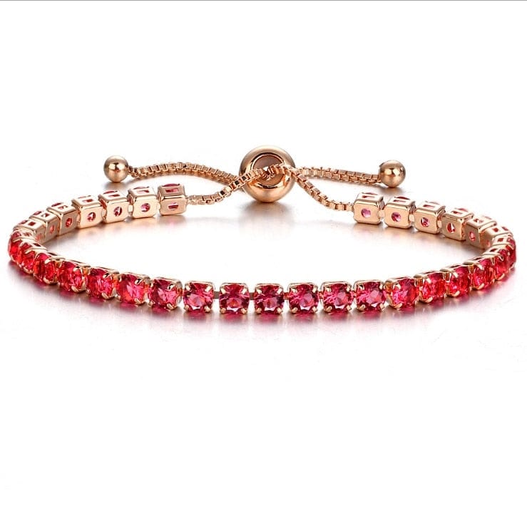 Luxury 4mm Cubic Zirconia Tennis Bracelets Iced Out Chain Crystal Wedding Bracelet For Women Men Gold Color Bracelet