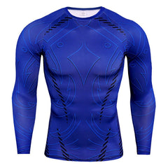 Men's Long Sleeve T-shirts Gym Clothing Sportswear Sporting Cry Fit Running Man Rashguard Men T-shirt Sport Compression T Shirt