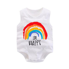 Summer Sleeveless Animal Bodysuit Newborn Baby Boy Bodysuit cotton funny swimsuit Body Baby Girl costume Minibabies short home