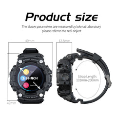 LOKMAT ATTACK Full Touch Screen Fitness Tracker Smart Watch Men Heart Rate Monitor Blood Pressure Smartwatch For Android iOS