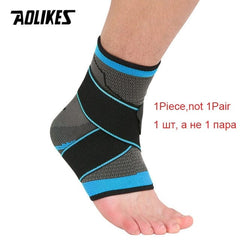 AOLIKES 1 PC Sports Ankle Brace Compression Strap Sleeves Support 3D Weave Elastic Bandage Foot Protective Gear Gym Fitness