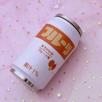 Creative Stainless Steel Japan Juice Candy Color Drink Cans Thermos Portable Unisex Students Personality Trendy Straw Cup - Wowza