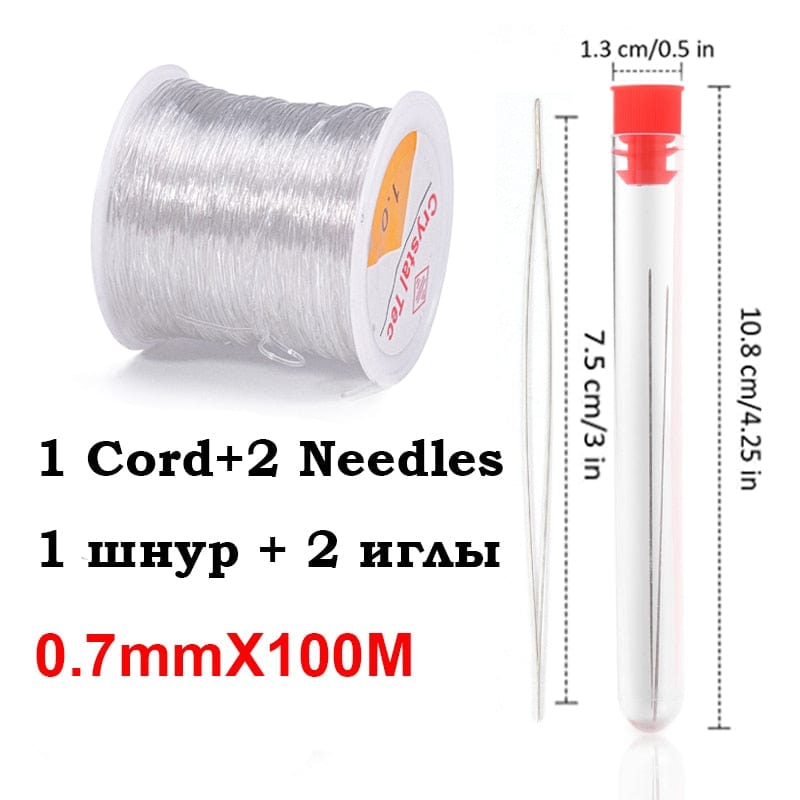 100M Plastic Crystal DIY Beading Stretch Cords Elastic Line Jewelry Making Supply Wire String jeweleri thread String Thread