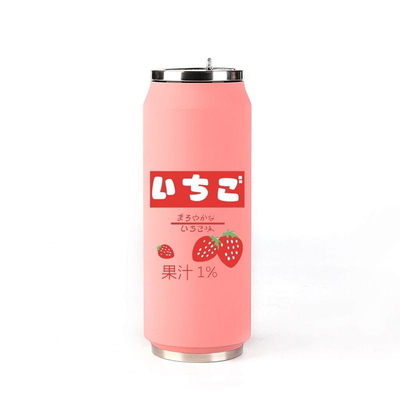 Creative Stainless Steel Japan Juice Candy Color Drink Cans Thermos Portable Unisex Students Personality Trendy Straw Cup - Wowza