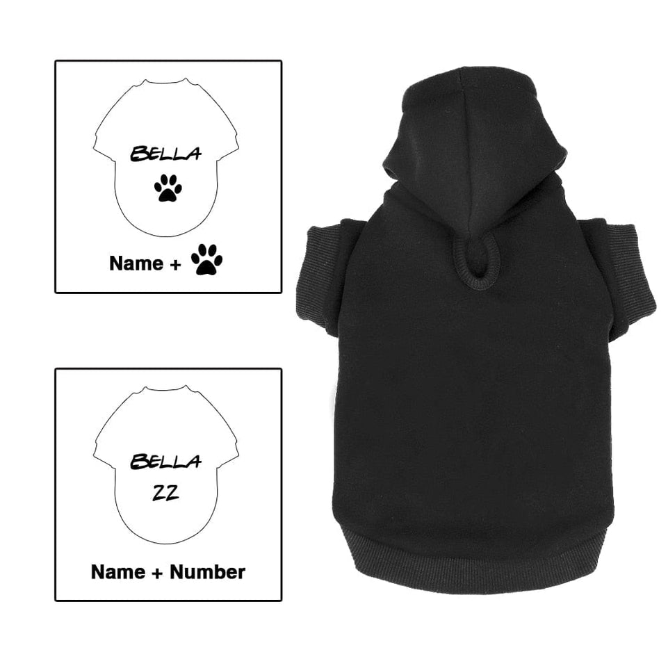 Custom Dog Cat Hoodie Clothes French Bulldog Puppy Dog Coat Sweatshirt Cotton Winter Dog Cat Clothing Shirt Chihuahua Yorkshire - Wowza