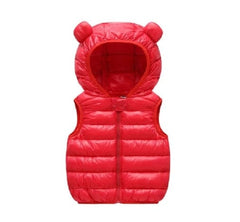 2020 Autumn Children Warm Down Vest Baby Cotton Waistcoat Kids Outerwear Vest Children Clothing Boys Girls Hooded Jackets Vest